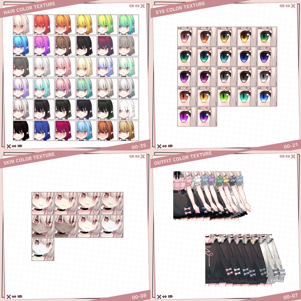 【VTS/nizimaLive】LIVE2Dモデル_カスタムガール11ちゃん