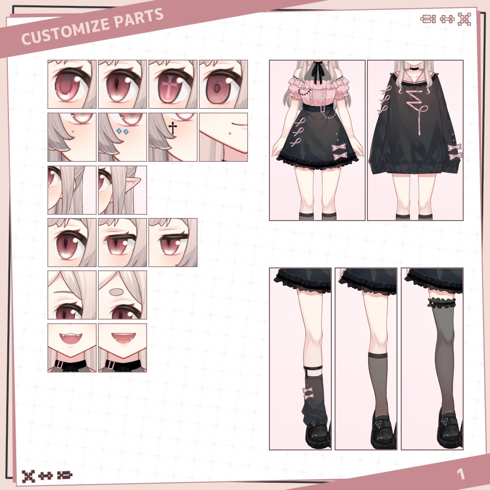 【VTS/nizimaLive】LIVE2Dモデル_カスタムガール11ちゃん