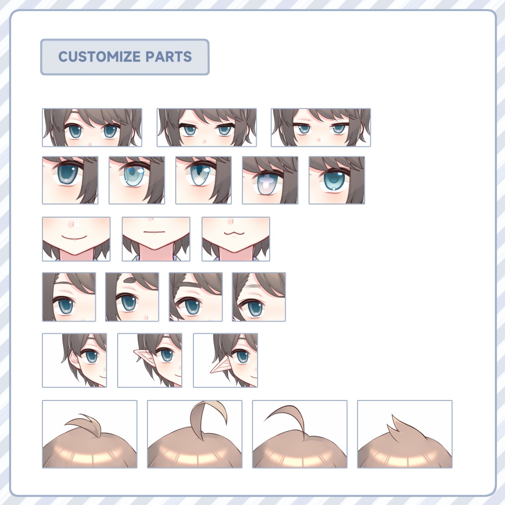 【VTS】LIVE2Dモデル_カスタムボーイ06くんV2.0