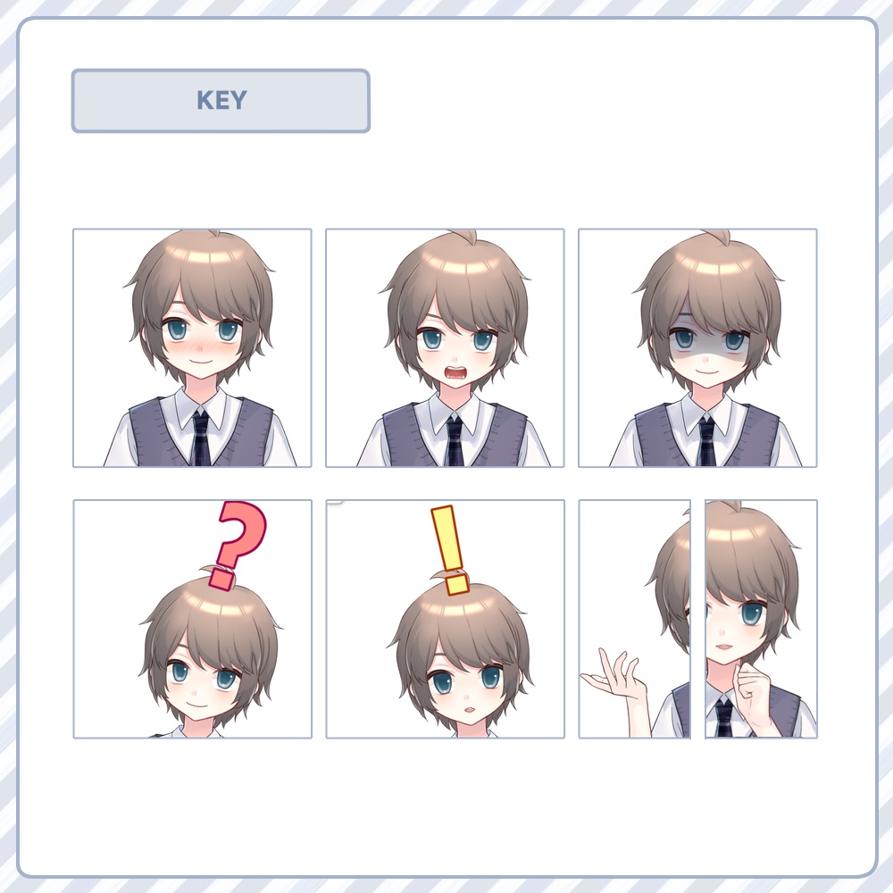 【VTS】LIVE2Dモデル_カスタムボーイ06くんV2.0