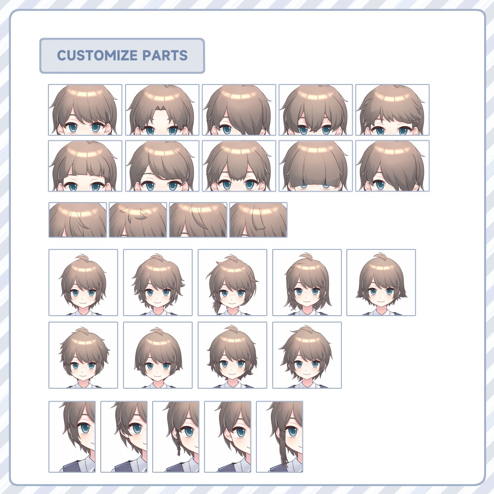 【VTS】LIVE2Dモデル_カスタムボーイ06くんV2.0