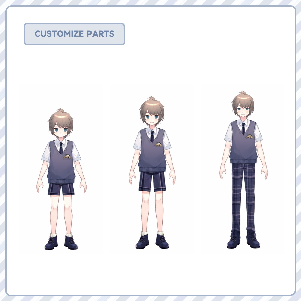 【VTS】LIVE2Dモデル_カスタムボーイ06くんV2.0