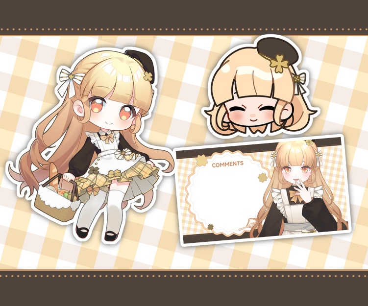 【VTS】Live2dモデル-ピクニックメイド-すず【汎用モデル】