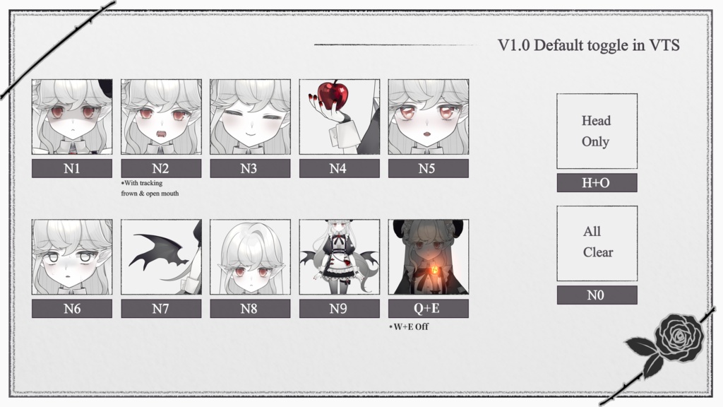 【VTS】Live2dモデル - 悪魔のメイド長 - ネーヴ【汎用モデル】