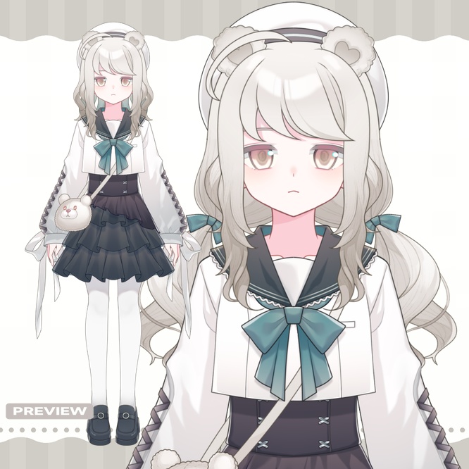 【Live2d Model】Sailor Bear Girl (Limited 1)