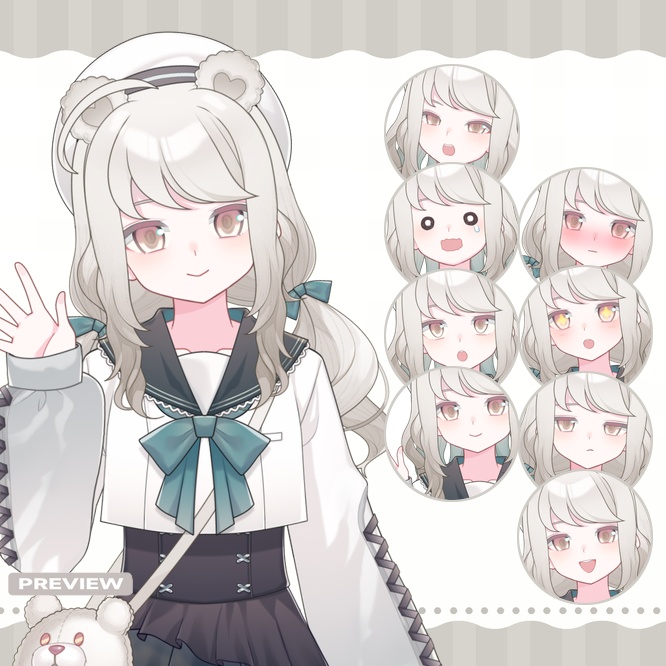 【Live2d Model】Sailor Bear Girl (Limited 1)