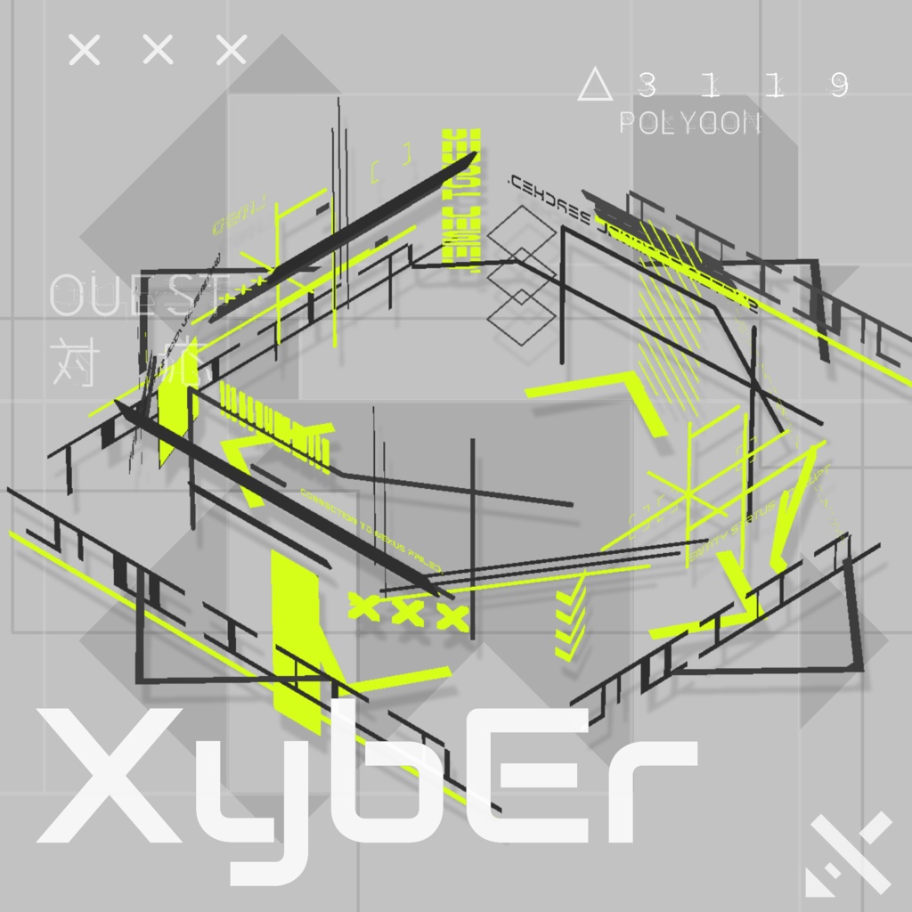 [ MA/QUEST対応 ]サイバーデザインヘイロー/XYXER_HALO 『 VRC想定 』
