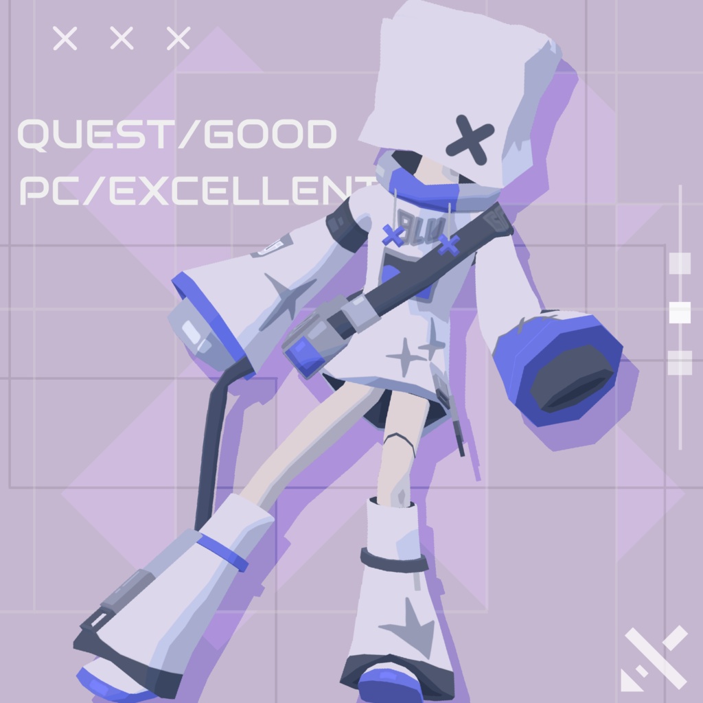 【 販売記念 40%セール 】〈9LU-クル-〉オリジナル3Dモデル Quest対応