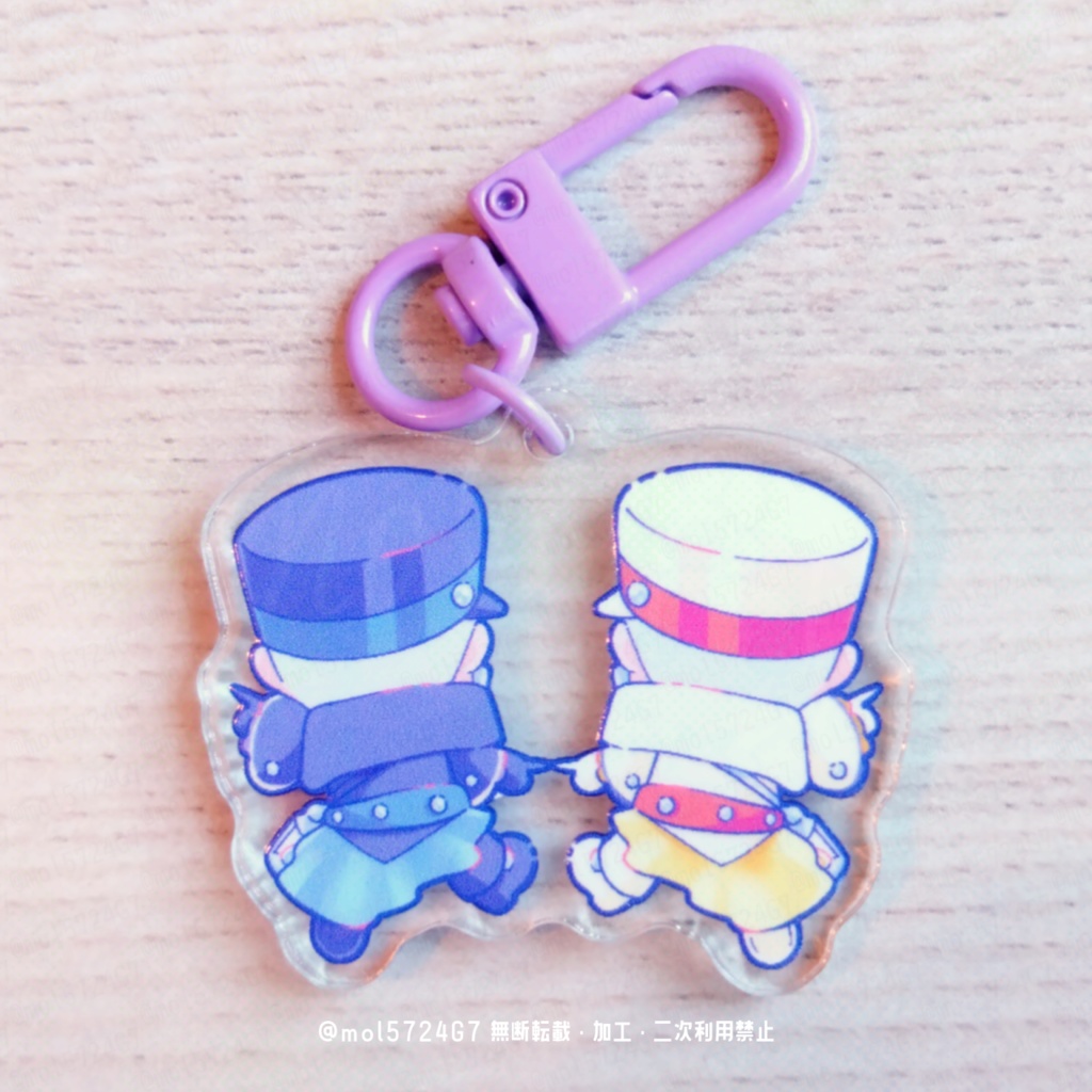 ちみちみMマス両面アクキー