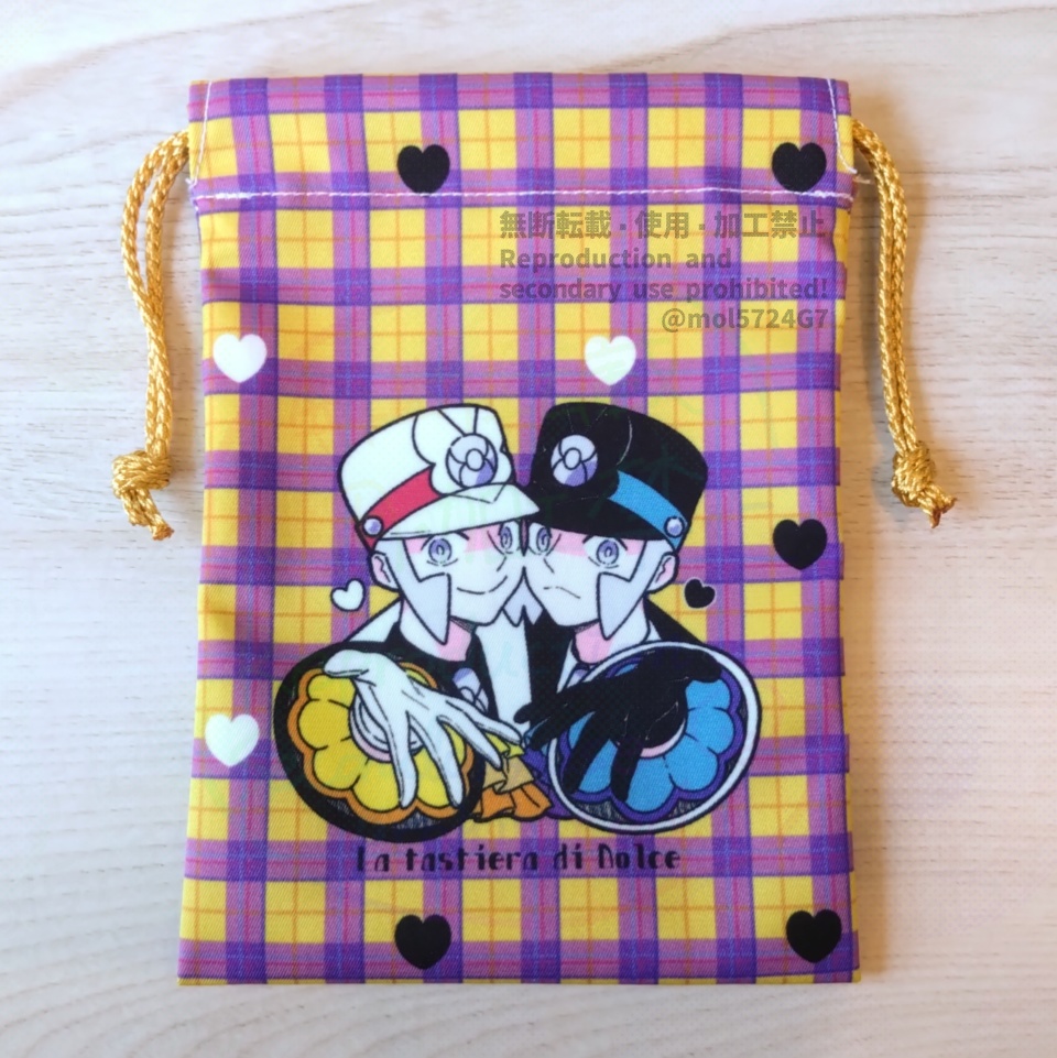 【NEW】Mマス巾着 本気のハートタータン