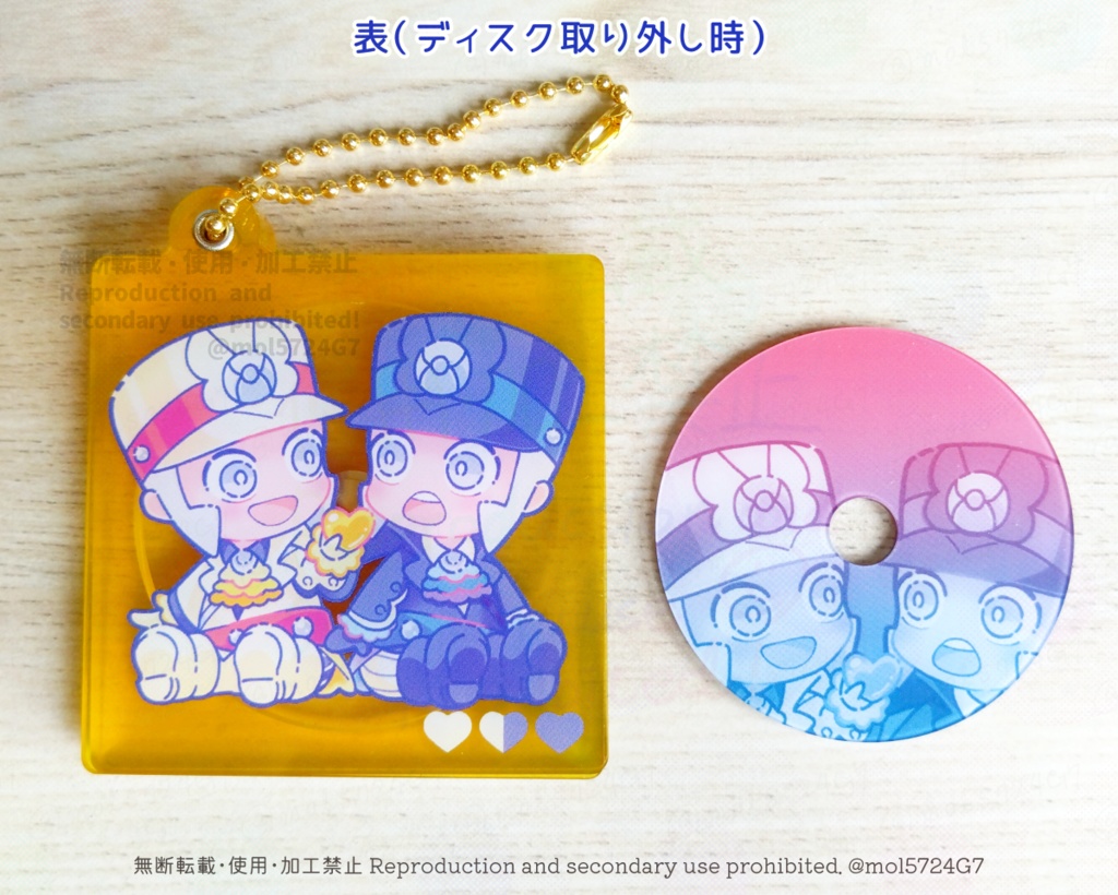 【5/1(金)21:00より頒布開始予定】MマスCD風アクキー