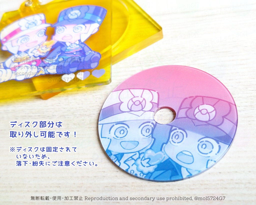 【5/1(金)21:00より頒布開始予定】MマスCD風アクキー