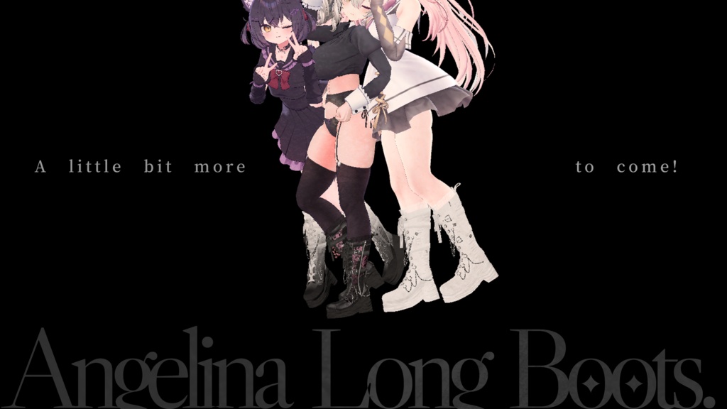 【9+アバター対応】はるさきロングブーツ "Angelina" Long Boots 이른 봄 롱 부츠 #SPL3D