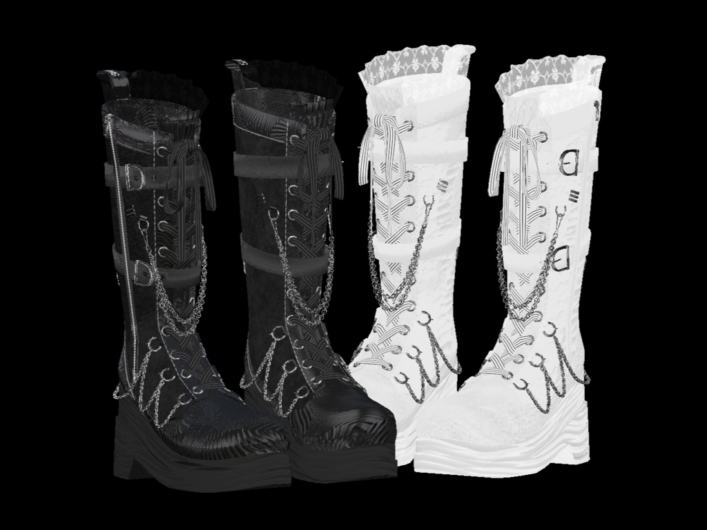 【9+アバター対応】はるさきロングブーツ "Angelina" Long Boots 이른 봄 롱 부츠 #SPL3D