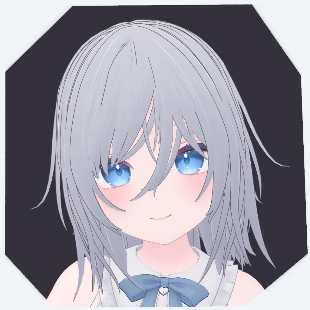 【VRChat向け】オリジナル3Dモデル「MediumShortHair」