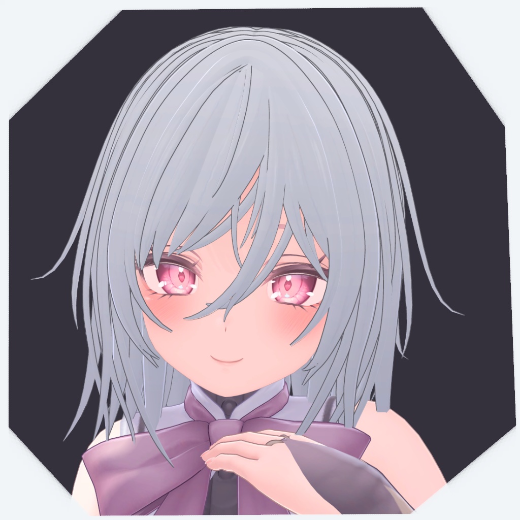 【VRChat向け】オリジナル3Dモデル「MediumShortHair」