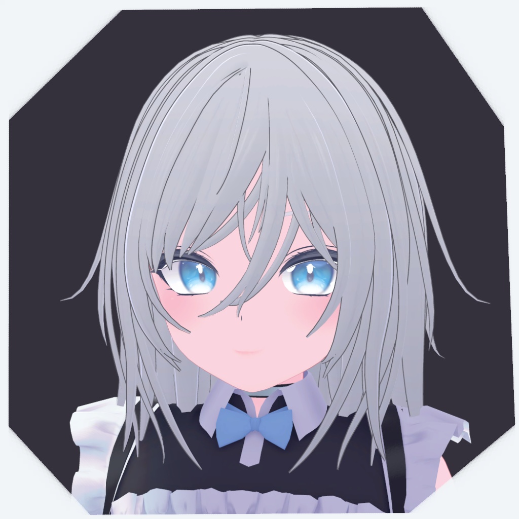 【VRChat向け】オリジナル3Dモデル「MediumShortHair」