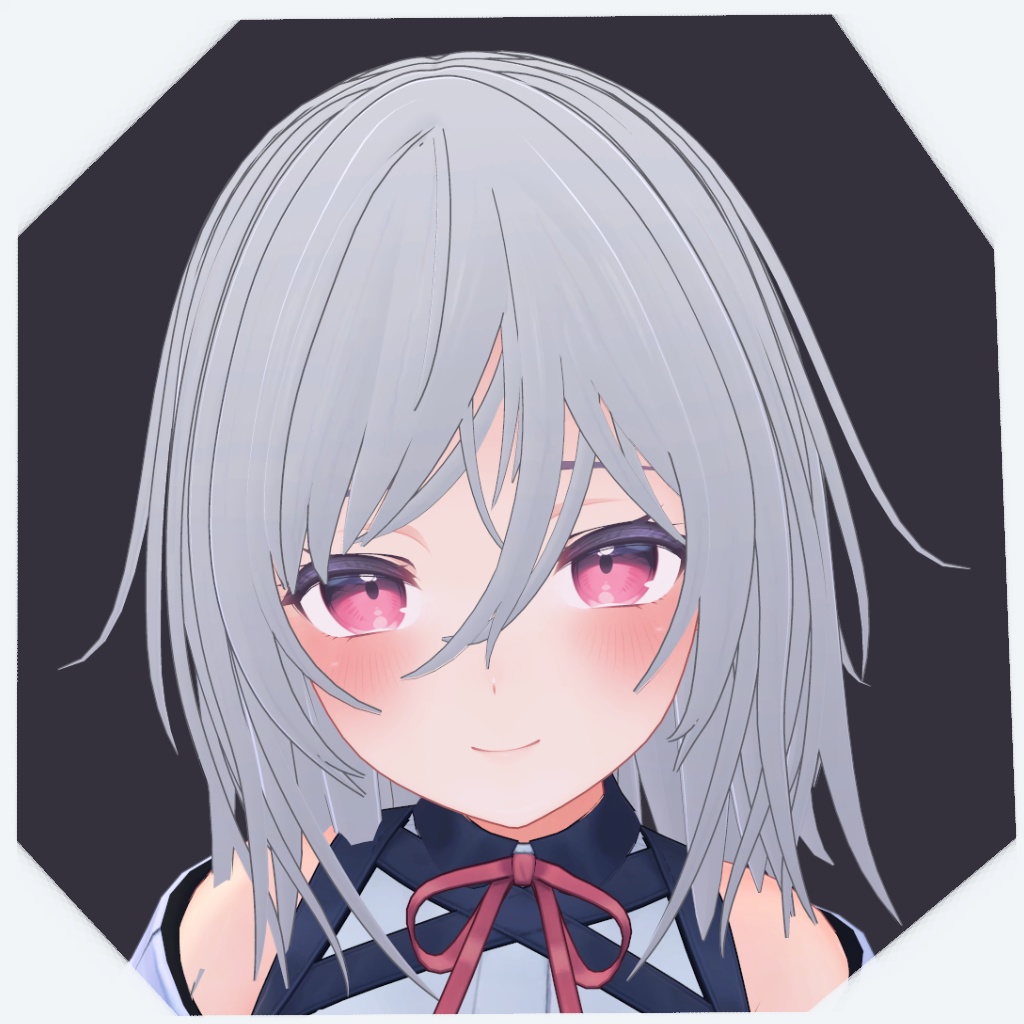 【VRChat向け】オリジナル3Dモデル「MediumShortHair」