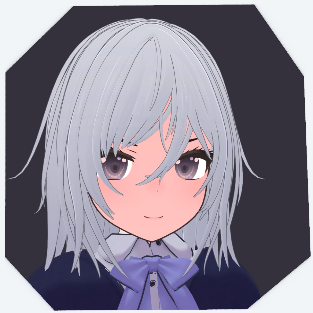 【VRChat向け】オリジナル3Dモデル「MediumShortHair」