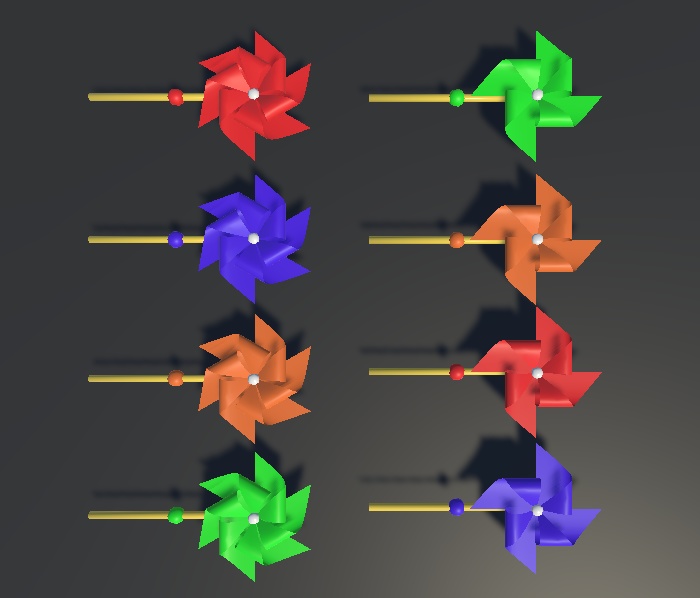 【無料】VRC用　回る風車