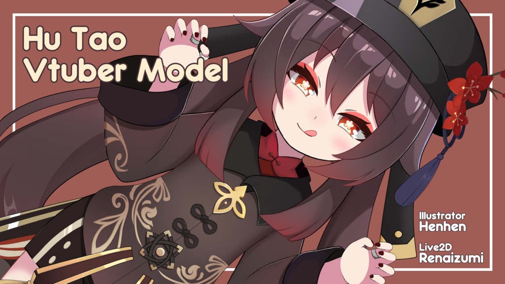 Hu Tao Live2D Model [ Fanmade Model ]