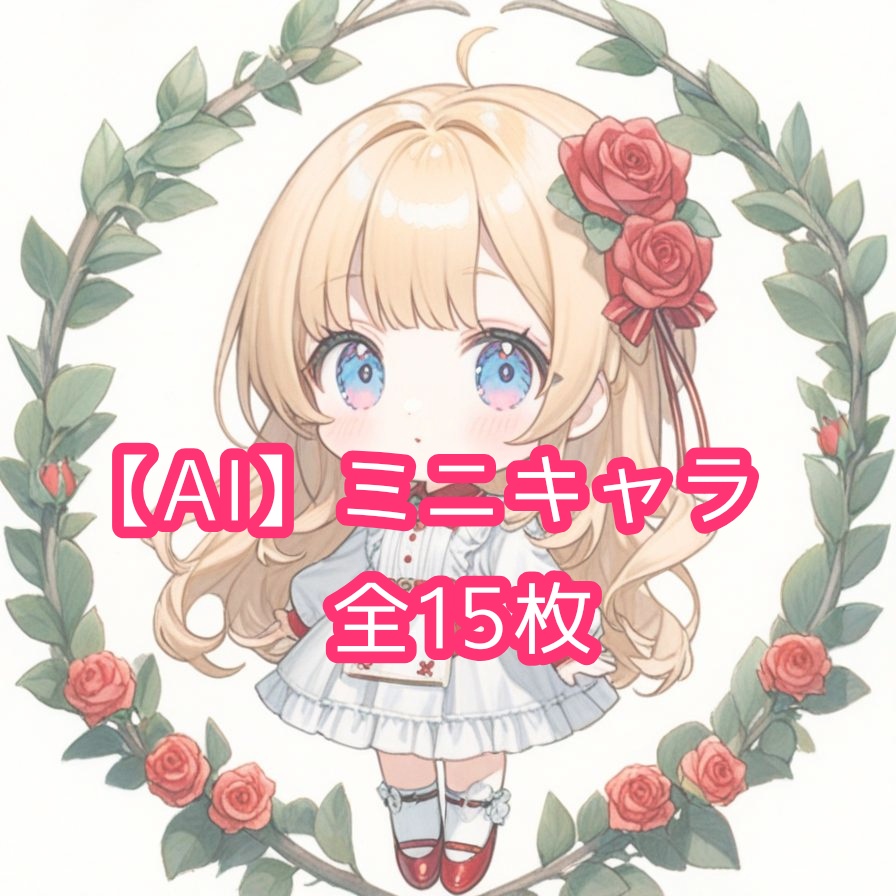 【AIイラスト】ミニキャラ・少女