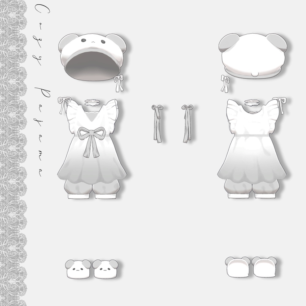 【まめふれんず⛌キプフェル】Cozy Pajama ♡ Dreamy Eye