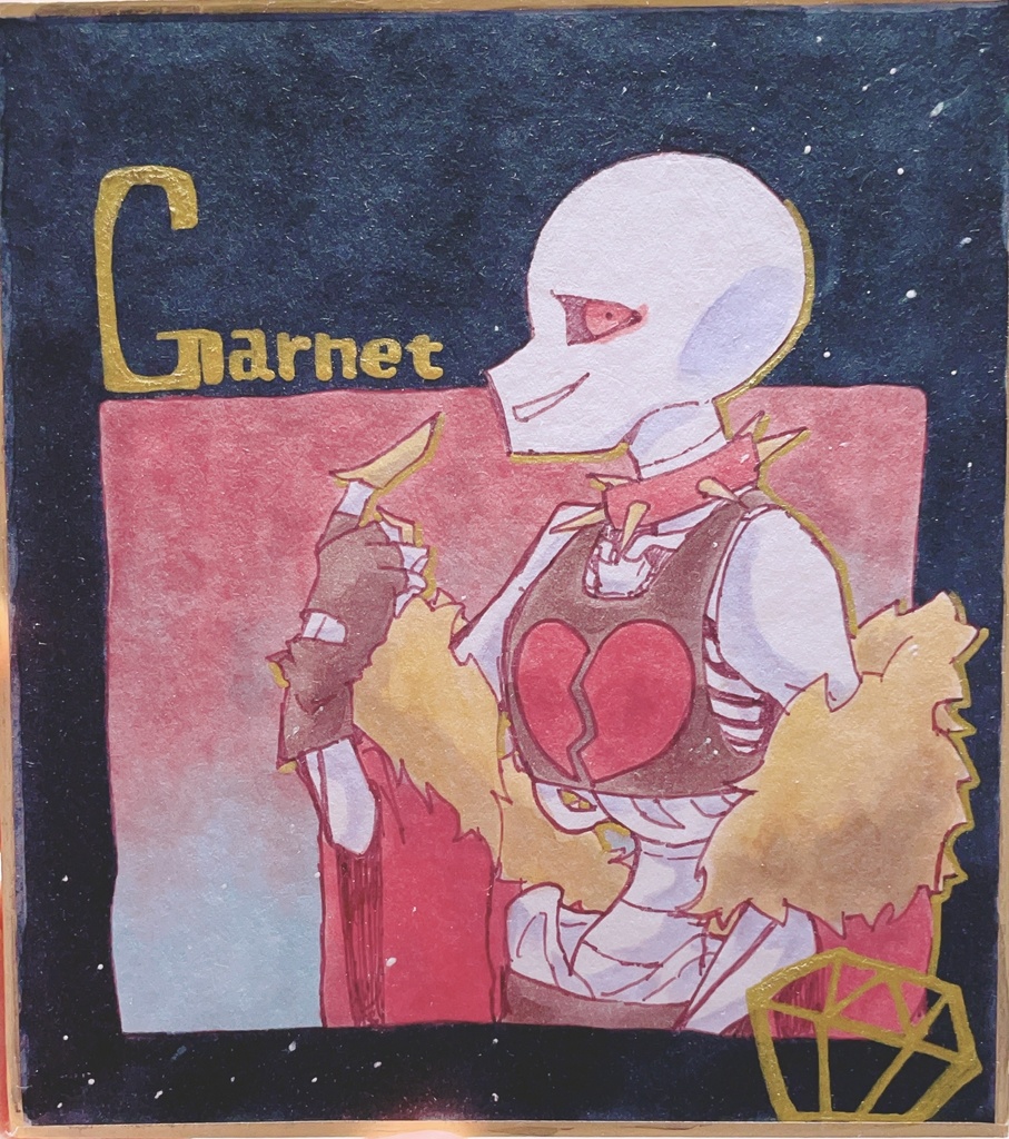 ガネ様ミニ色紙