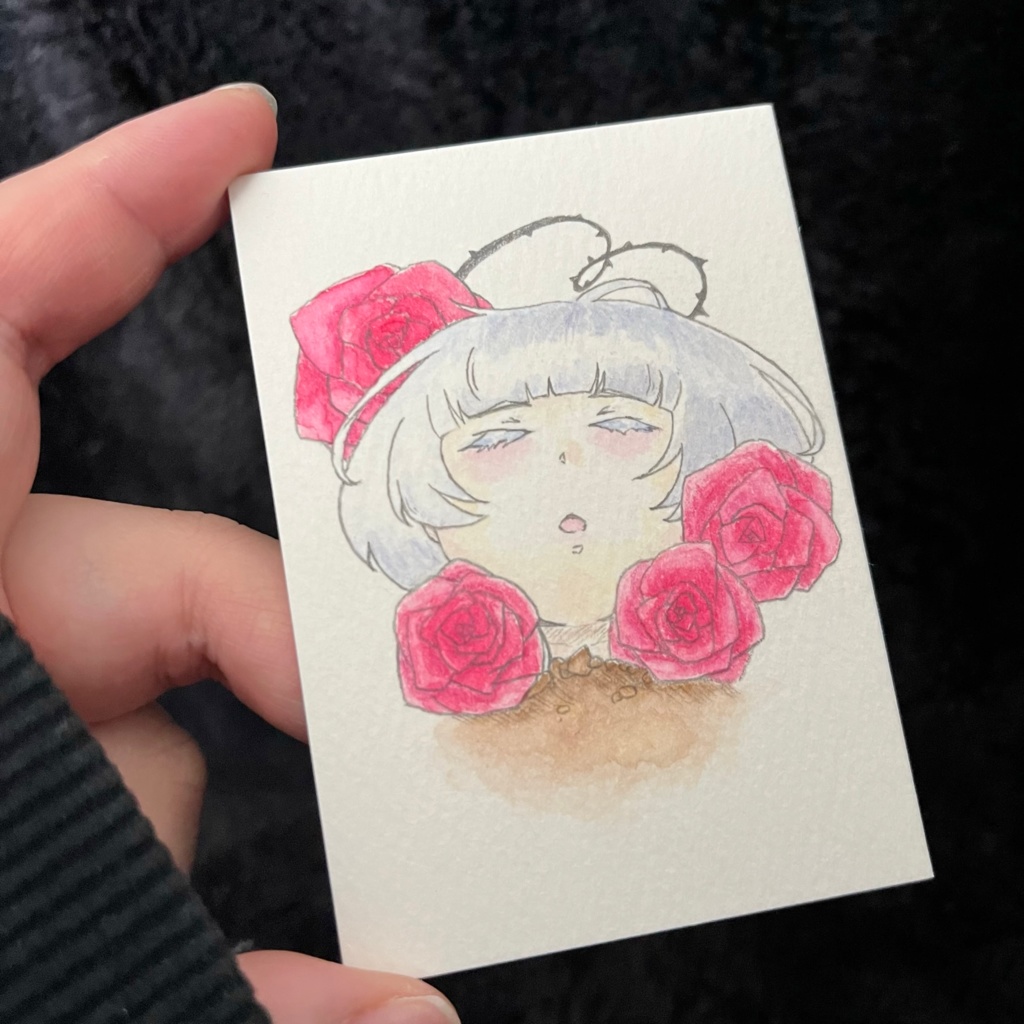 ATC原画(ケースなし)薔薇