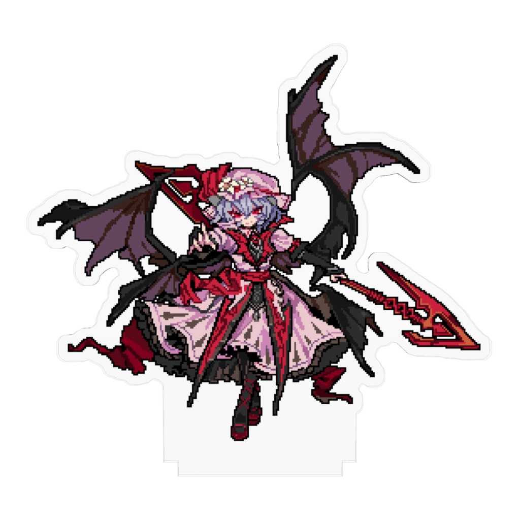 紅魔城レミリア版 レミリア・スカーレット ピクセルアートアクリルフィギュア(PIXIV FACTORY)