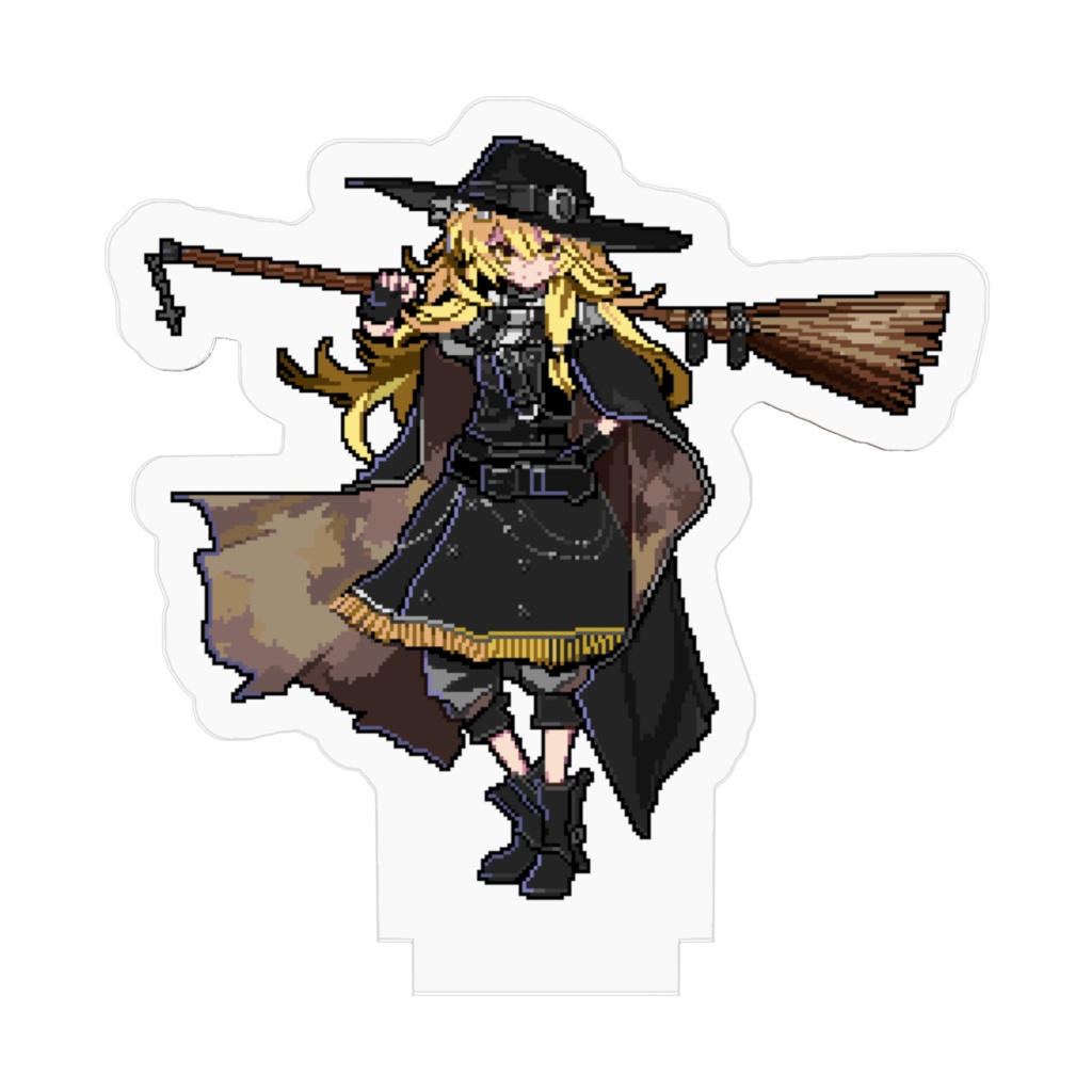 紅魔城レミリア版 霧雨魔理沙 ピクセルアートアクリルフィギュア(PIXIV FACTORY)