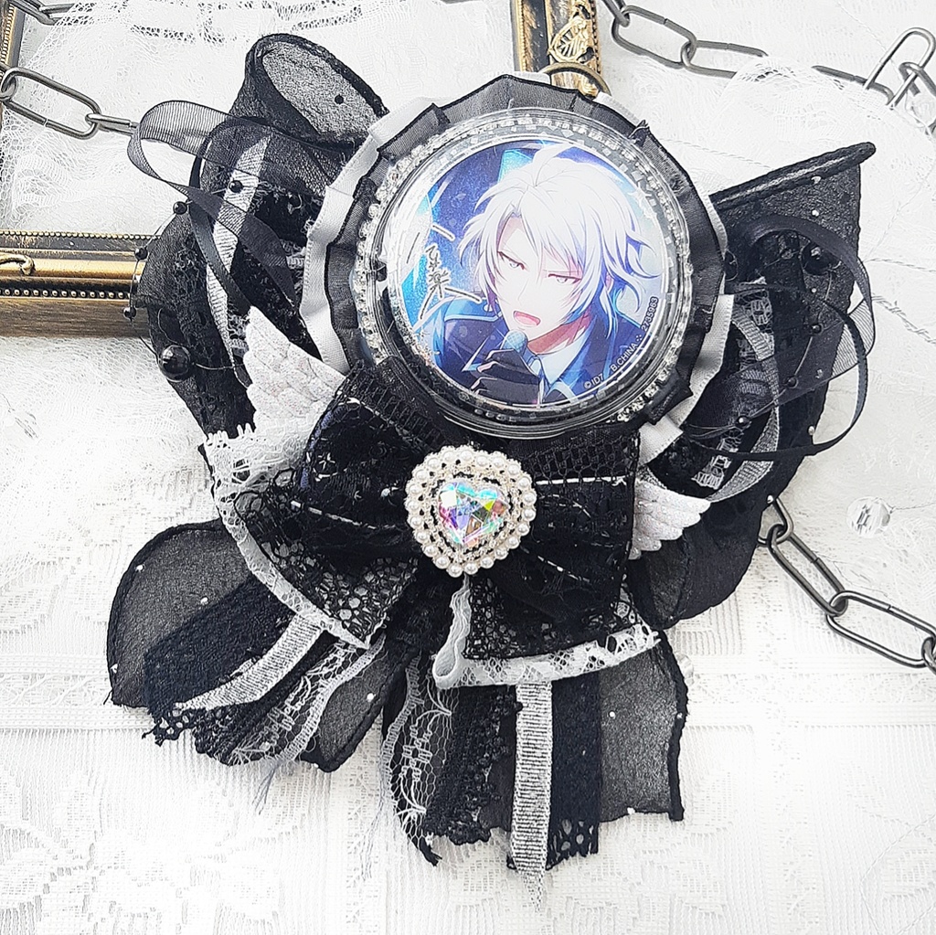 リボンロゼット‐ Black ‐