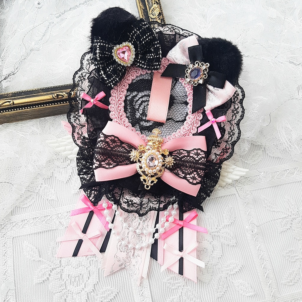 おみみふれんずロゼット- Black Pink -