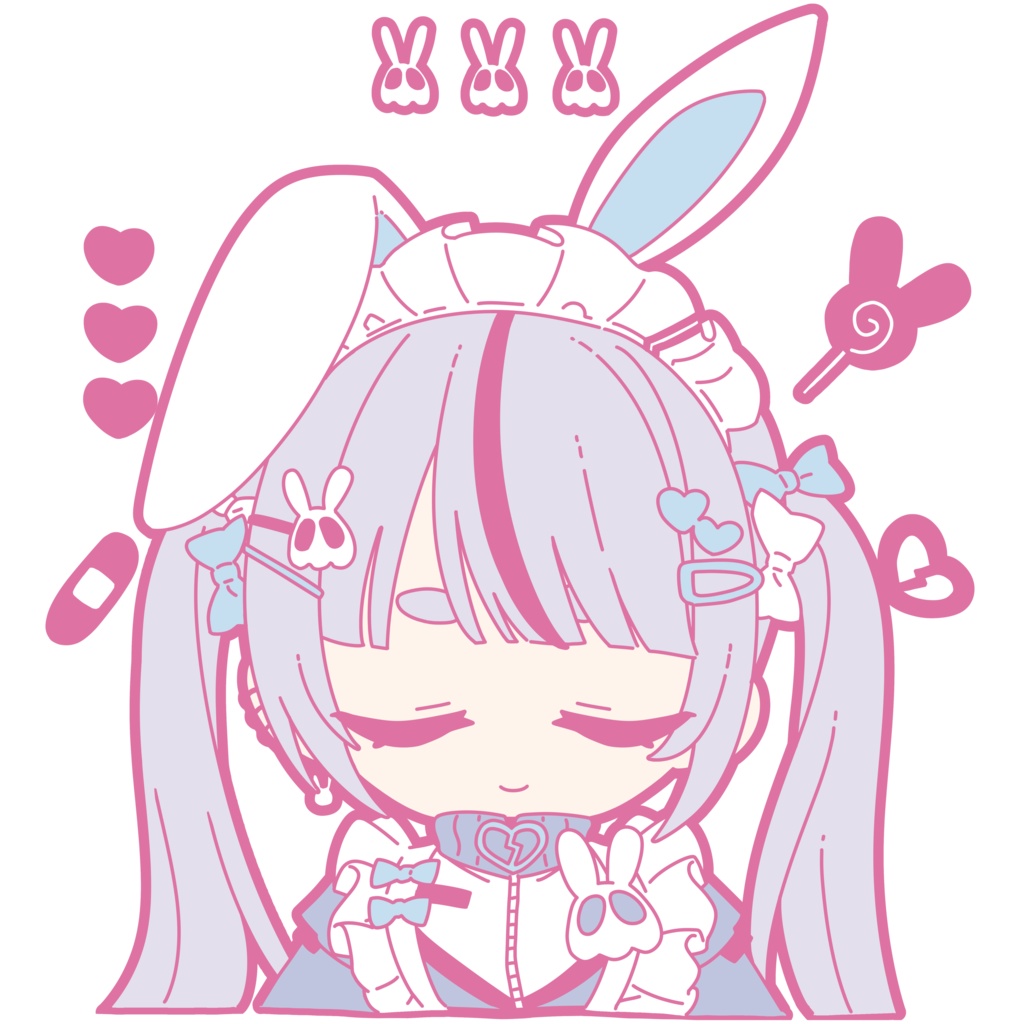 【非公式】兎咲ミミビッグシルエットTシャツ／ロンT