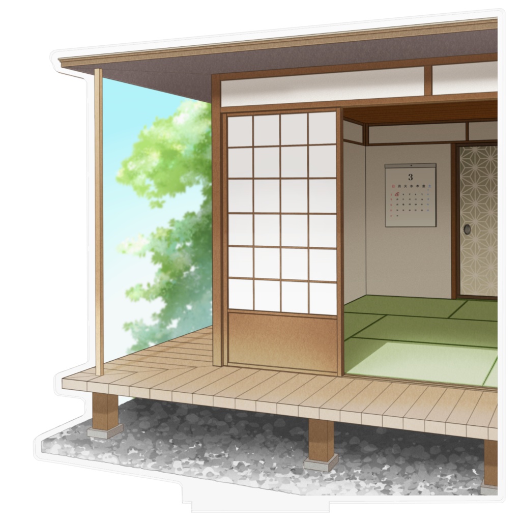 和室の見える縁側