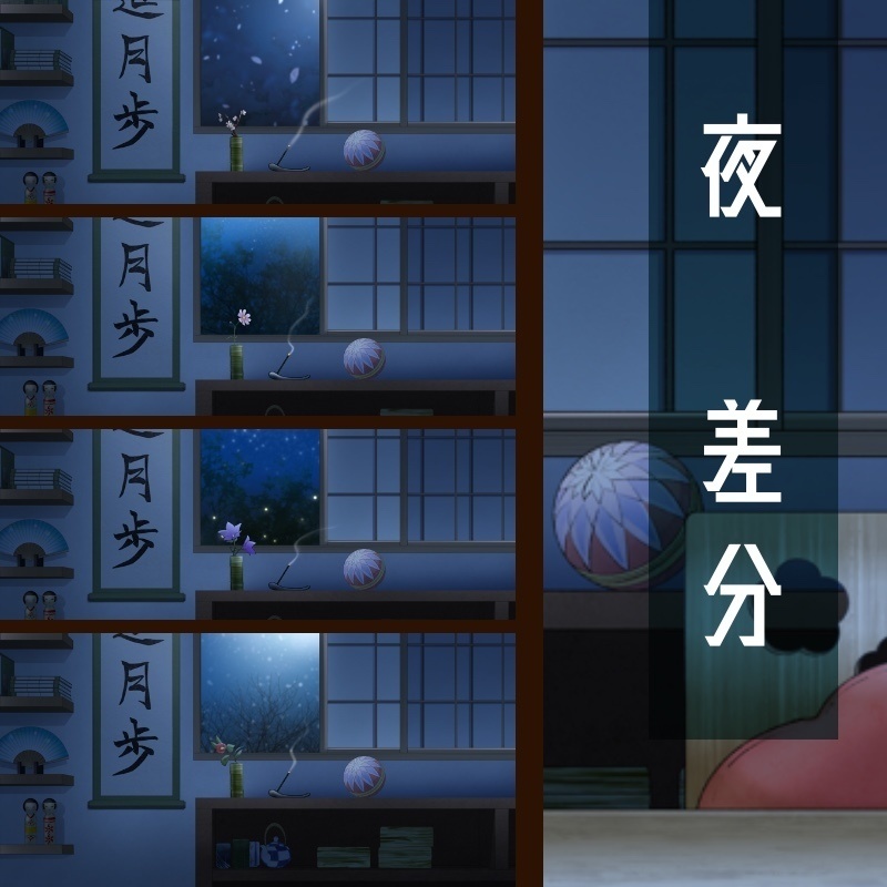 和風Vtuber配信背景セット|春夏秋冬+朝昼夜差分