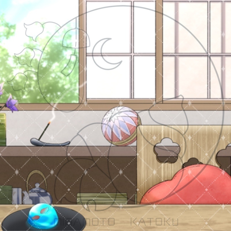 和風Vtuber配信背景セット|春夏秋冬+朝昼夜・全33種(背景・椅子・机)PSD&PNG対応