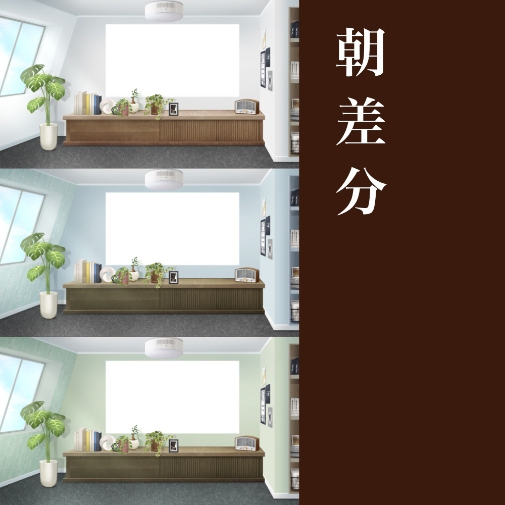 自宅プロジェクターのあるシンプルな部屋