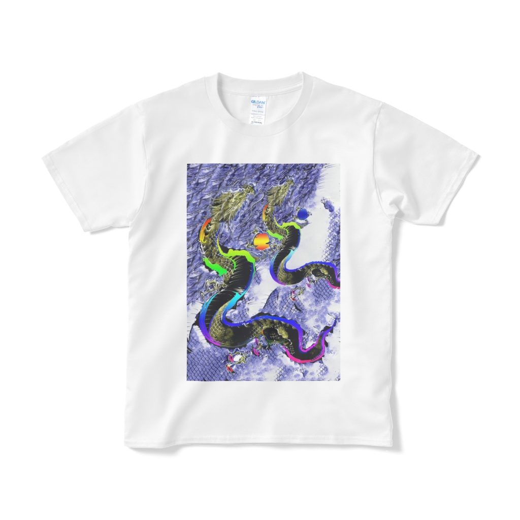 縁起Tシャツ(短納期):二頭昇龍