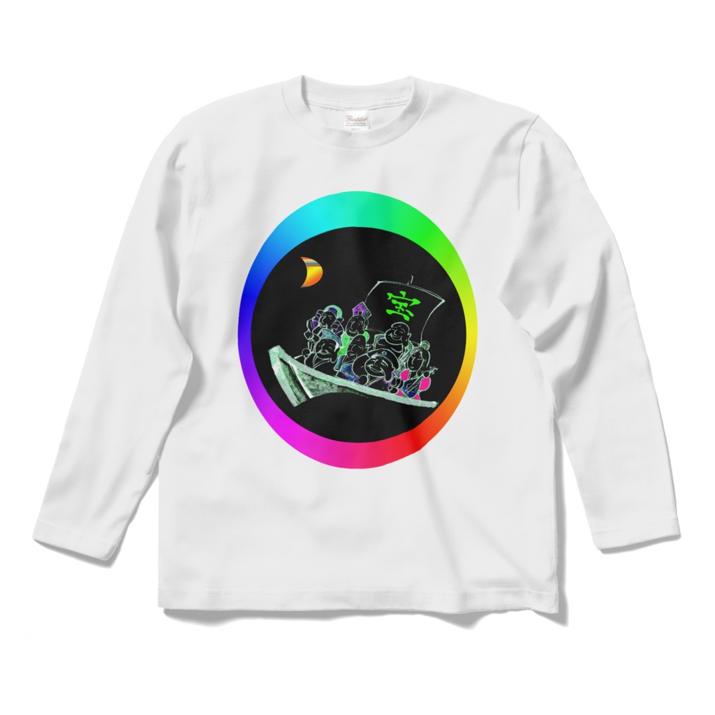 神秘な長袖Tシャツ：月光七福神1