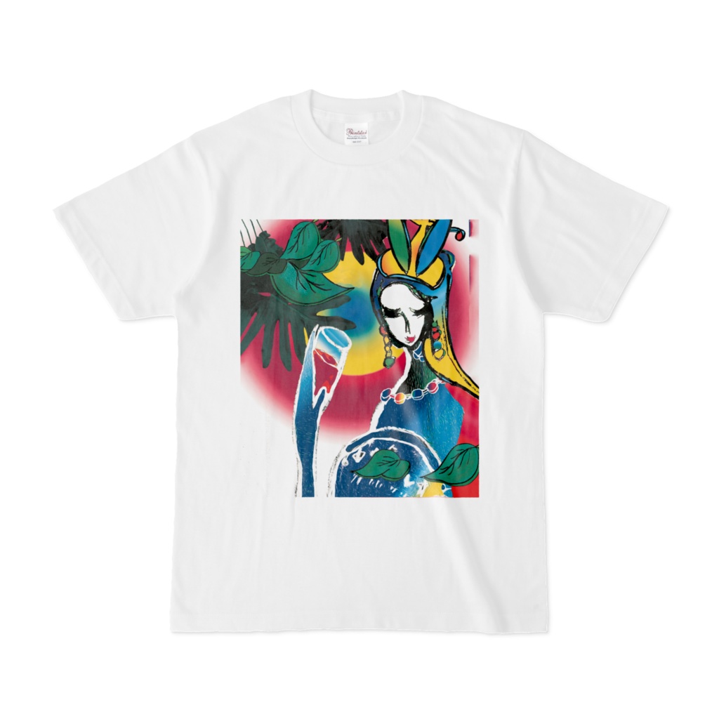 エレガント貴婦人1-Tシャツ白