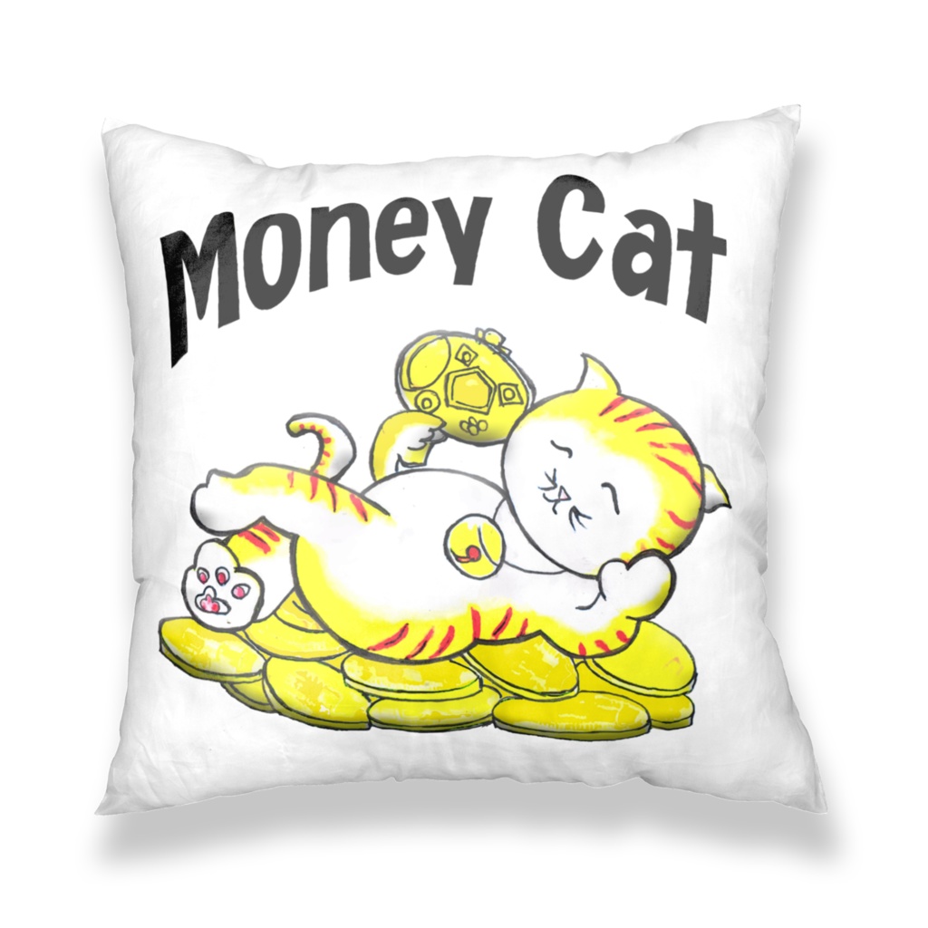 マネーキャットークッションカバー