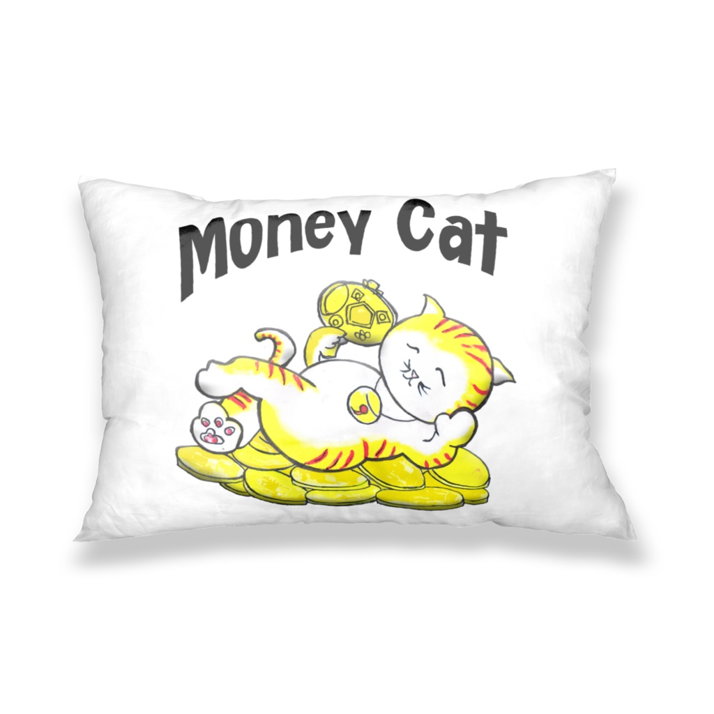 マネーキャットー枕カバー両面