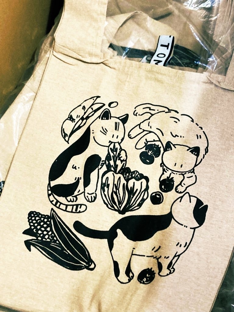 野菜と猫たち/エコバック