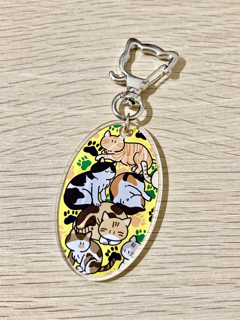 沢山ねこ/アクリルキーホルダー