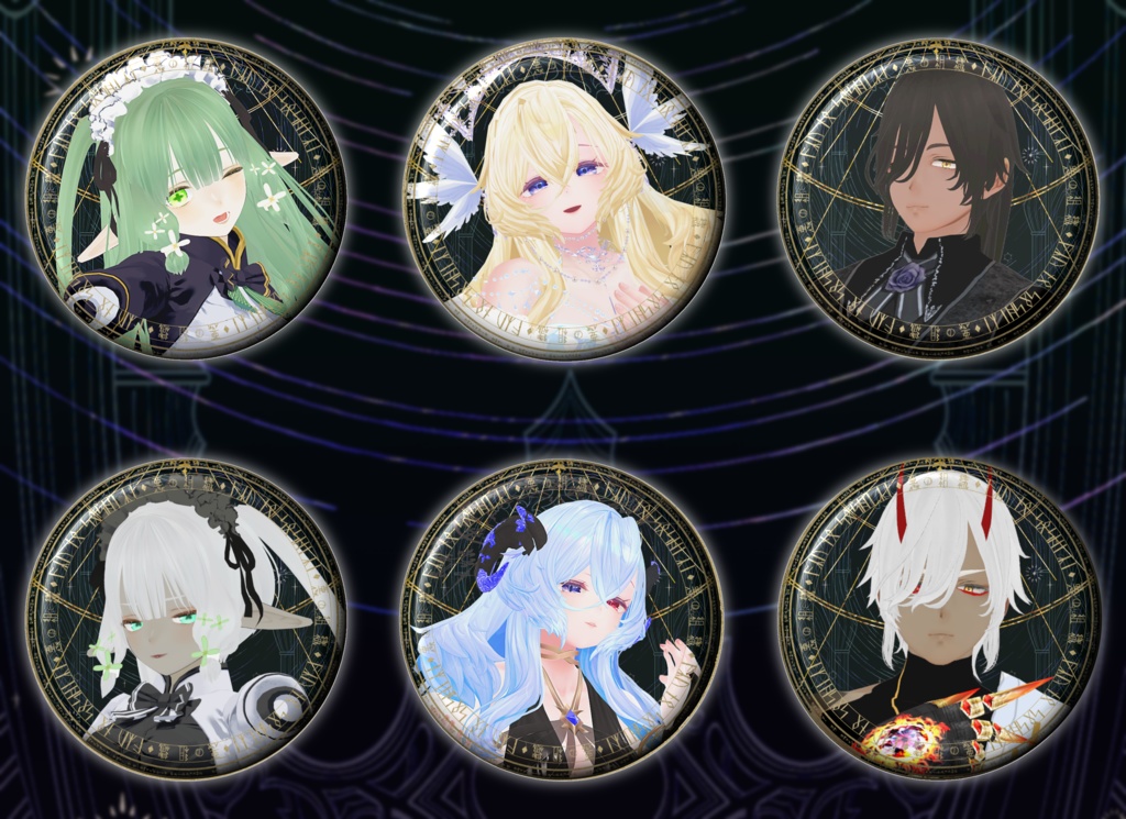 【悪の組織】リアル缶バッジ