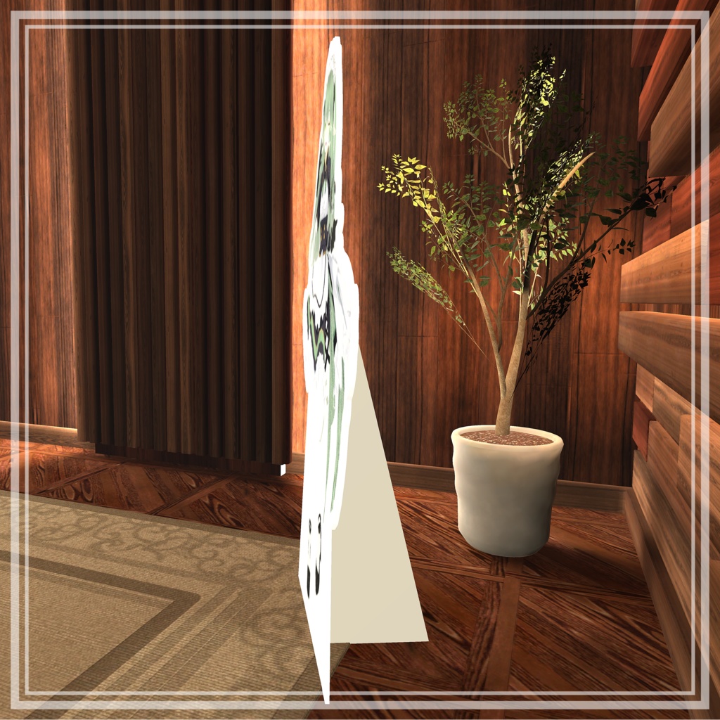 【FBXデータ】クリア等身大パネル