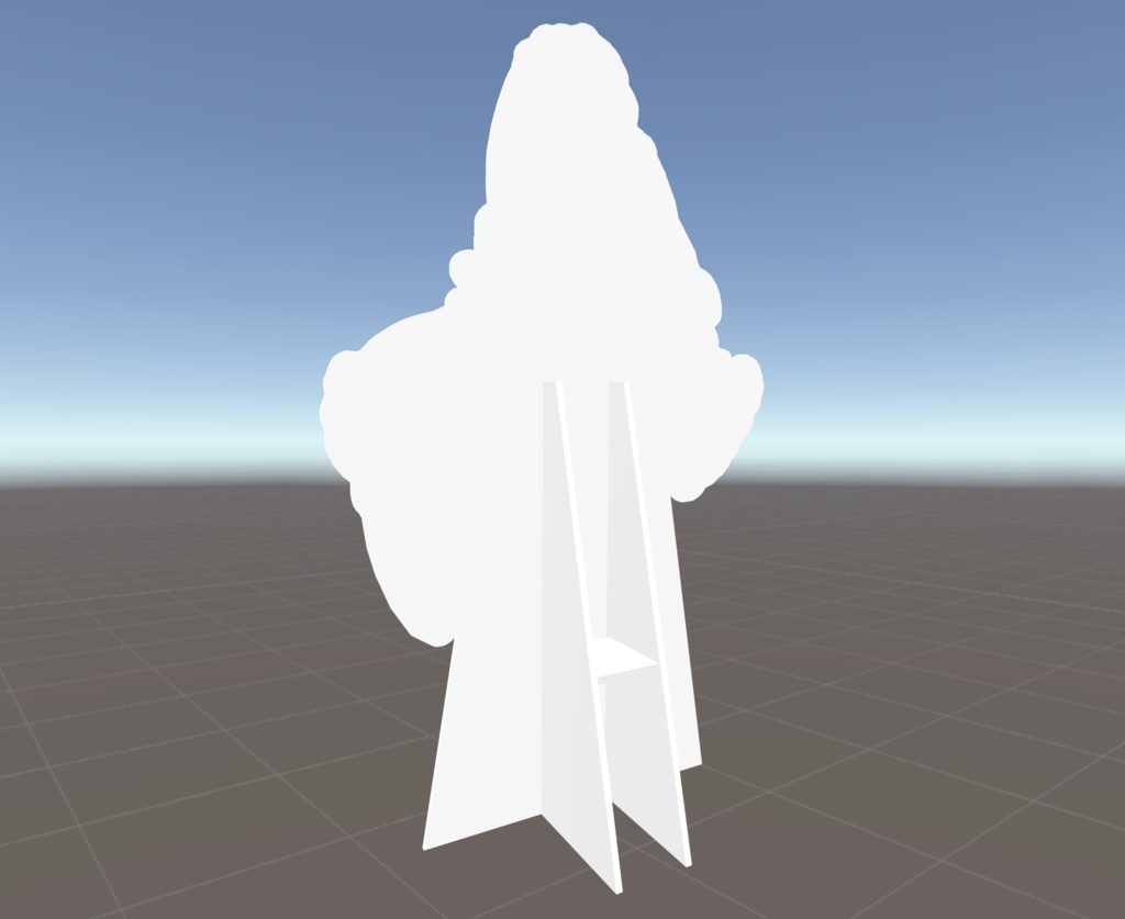 【FBXデータ】クリア等身大パネル