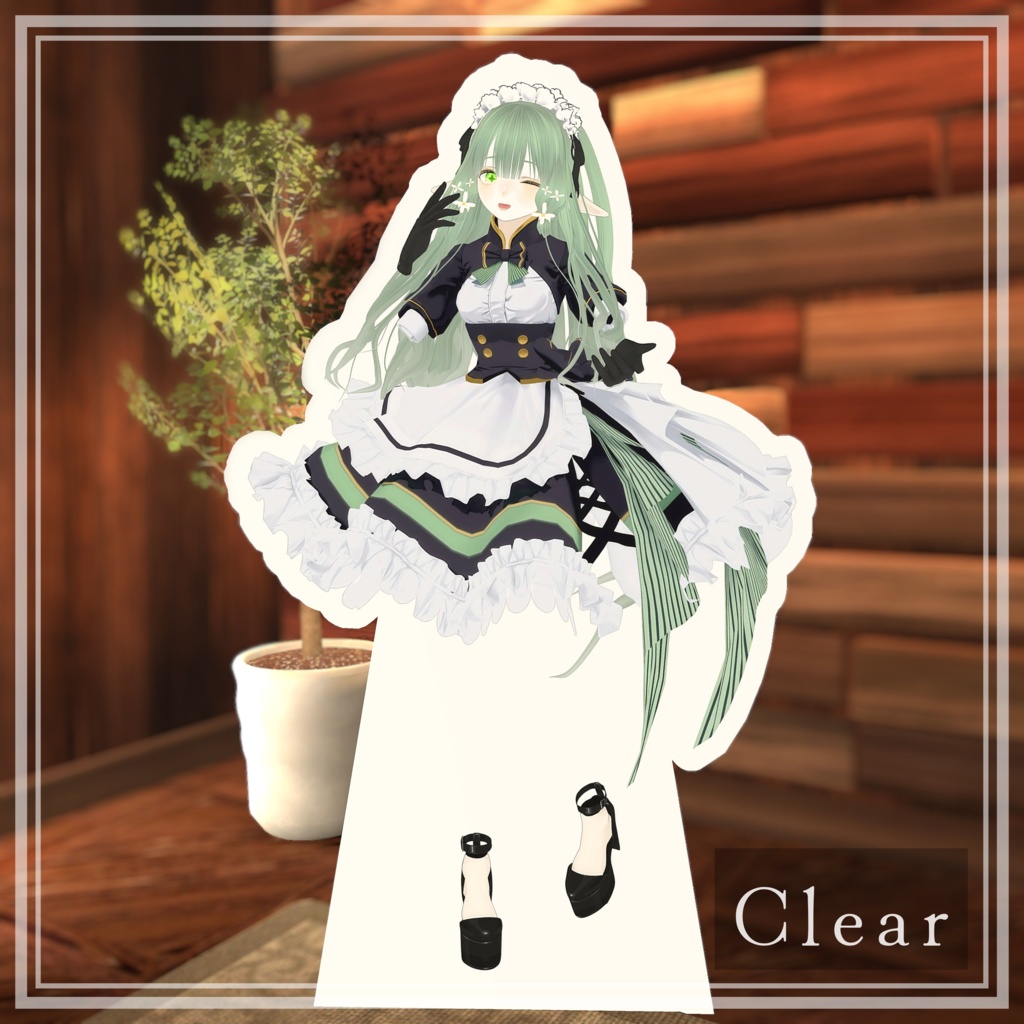 【FBXデータ】クリア等身大パネル