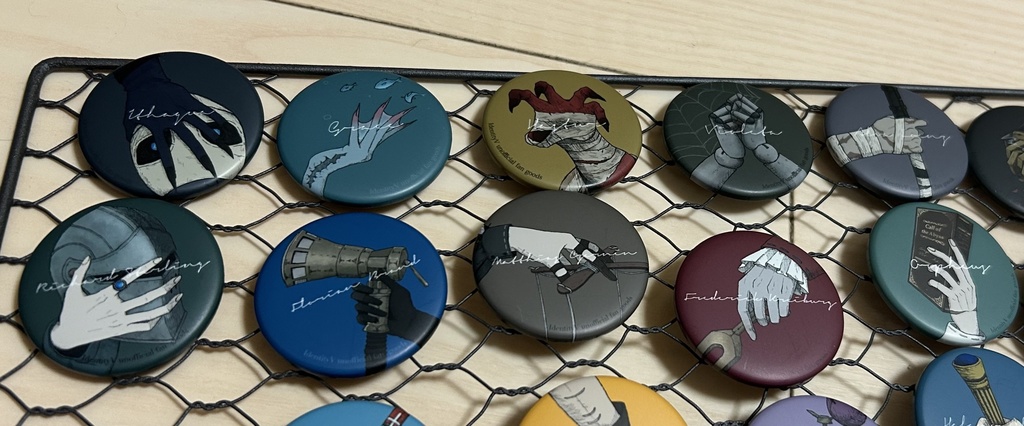 【新作】HAND's缶バッジ(男子サバイバー②)